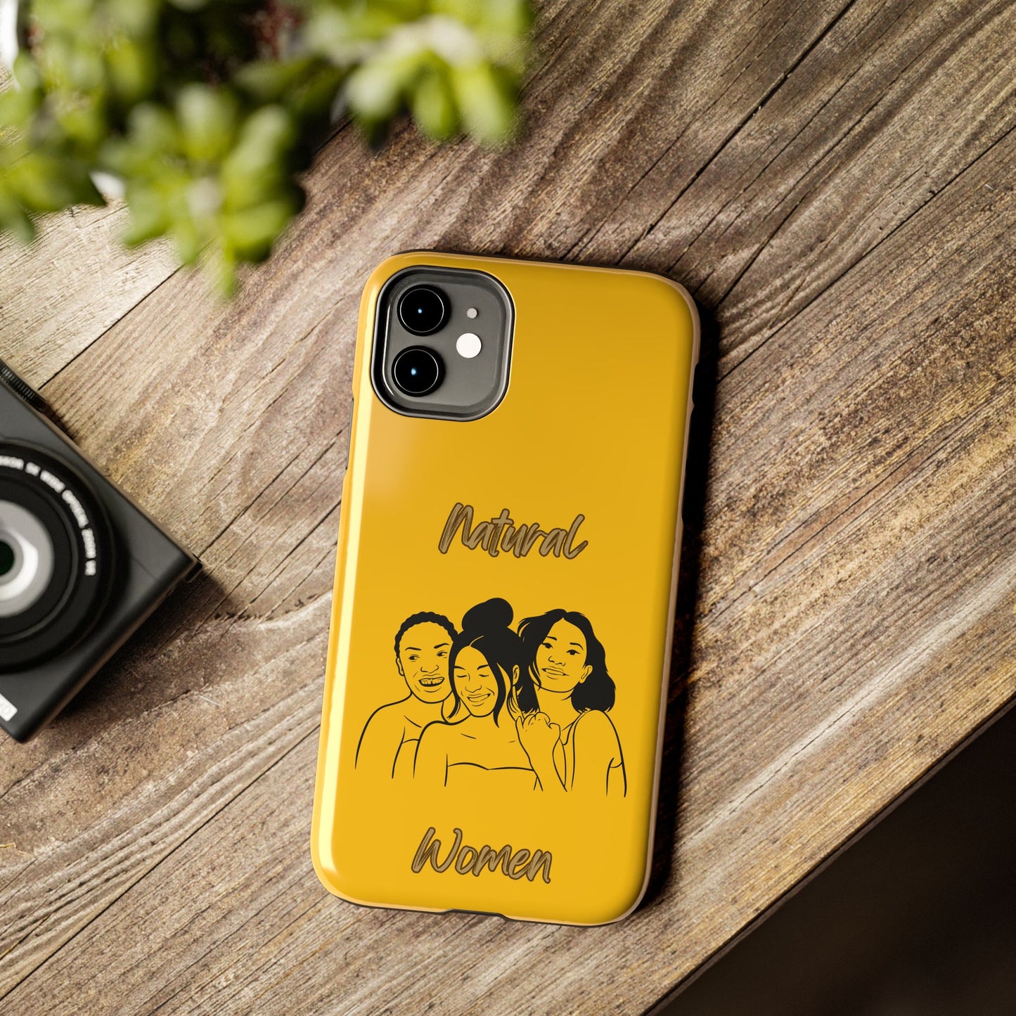 Natural Women Laughing Friends (BL)Tough Phone Cases YELLOW