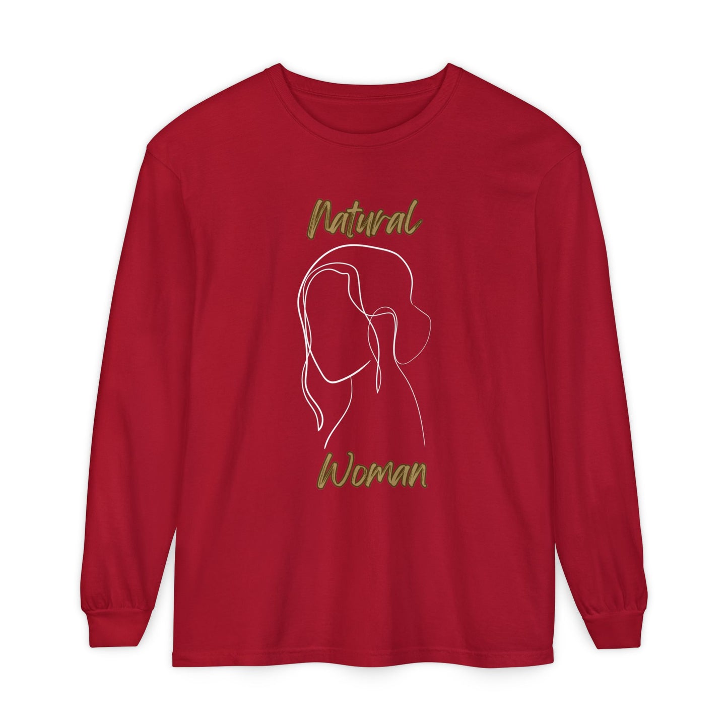 Natural Woman Hanging Hair (WL) Long Sleeve T-Shirt