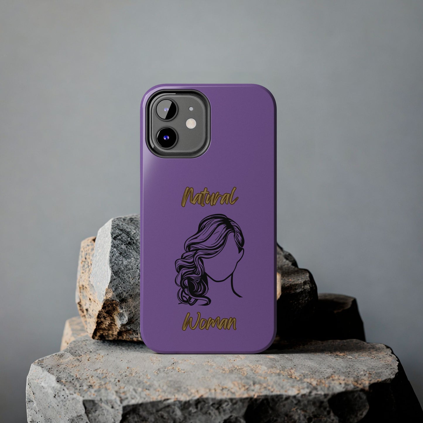 Natural Woman Long Curl (BL)Tough Phone Cases LIGHT PURPLE