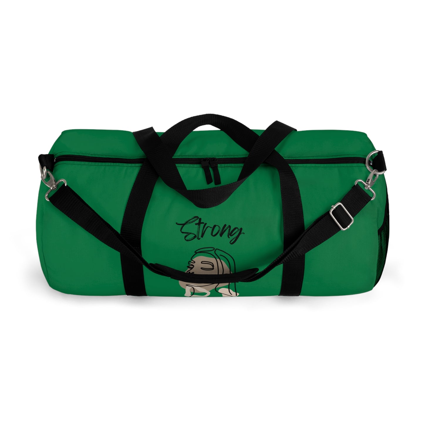 Strong Momma (BL) Duffel Bag DARK GREEN