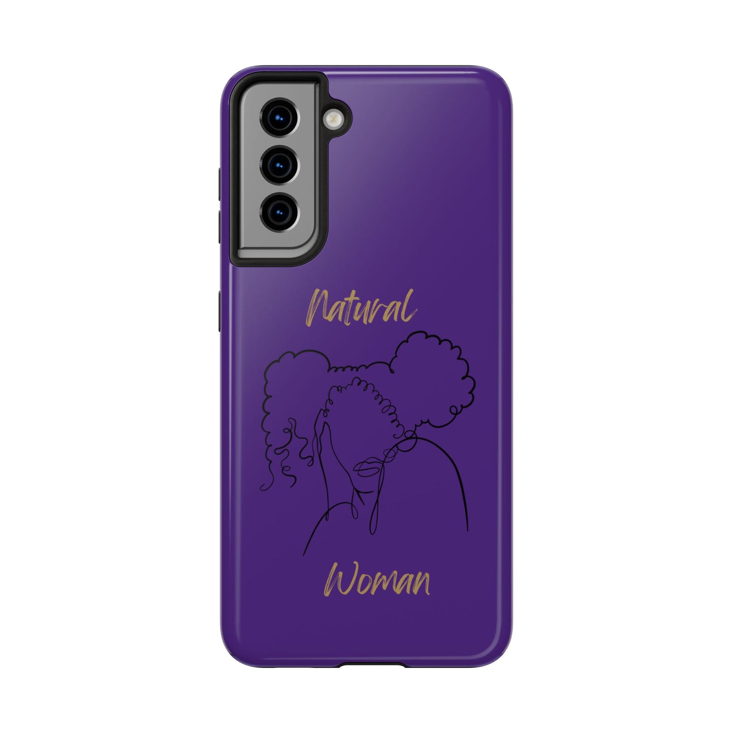 Natural Woman Twin Puffs (BL)Tough Phone Cases PURPLE