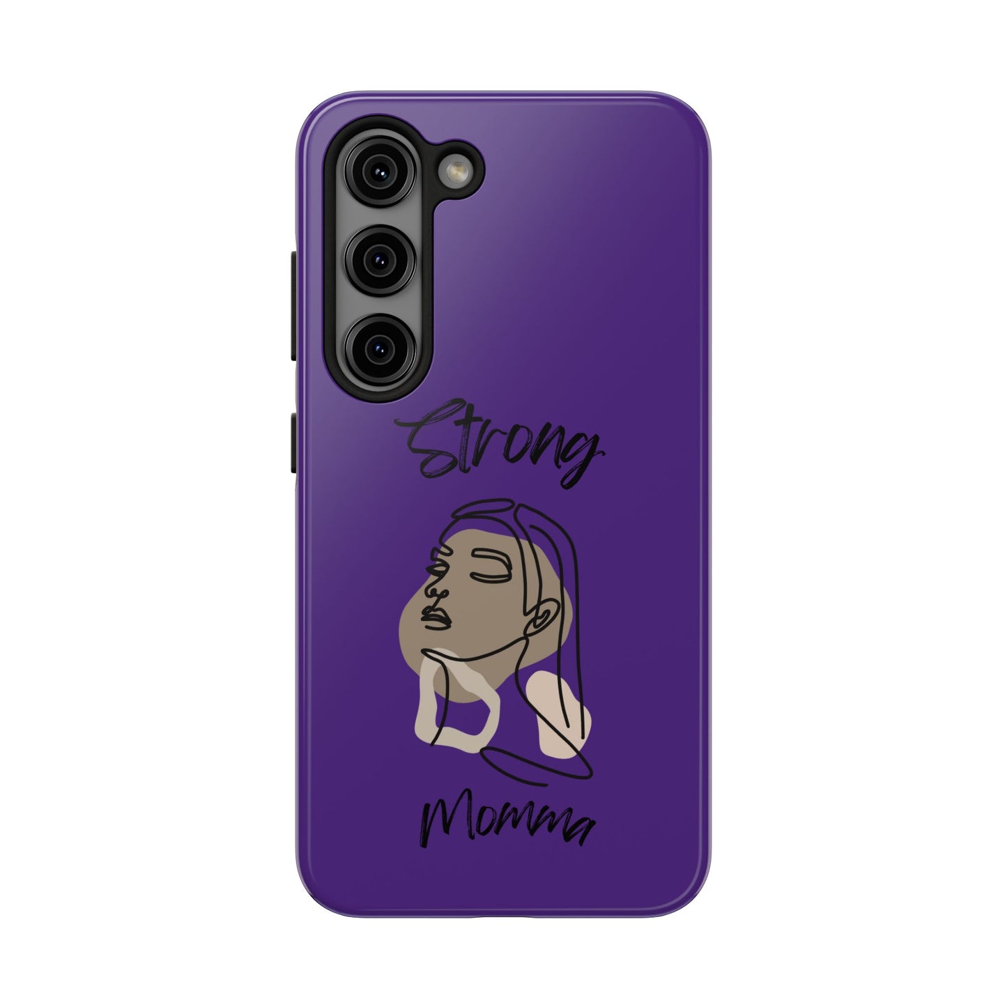 STRONG MOMMA Samsung Galaxy Tough Phone Cases (BL) Purple