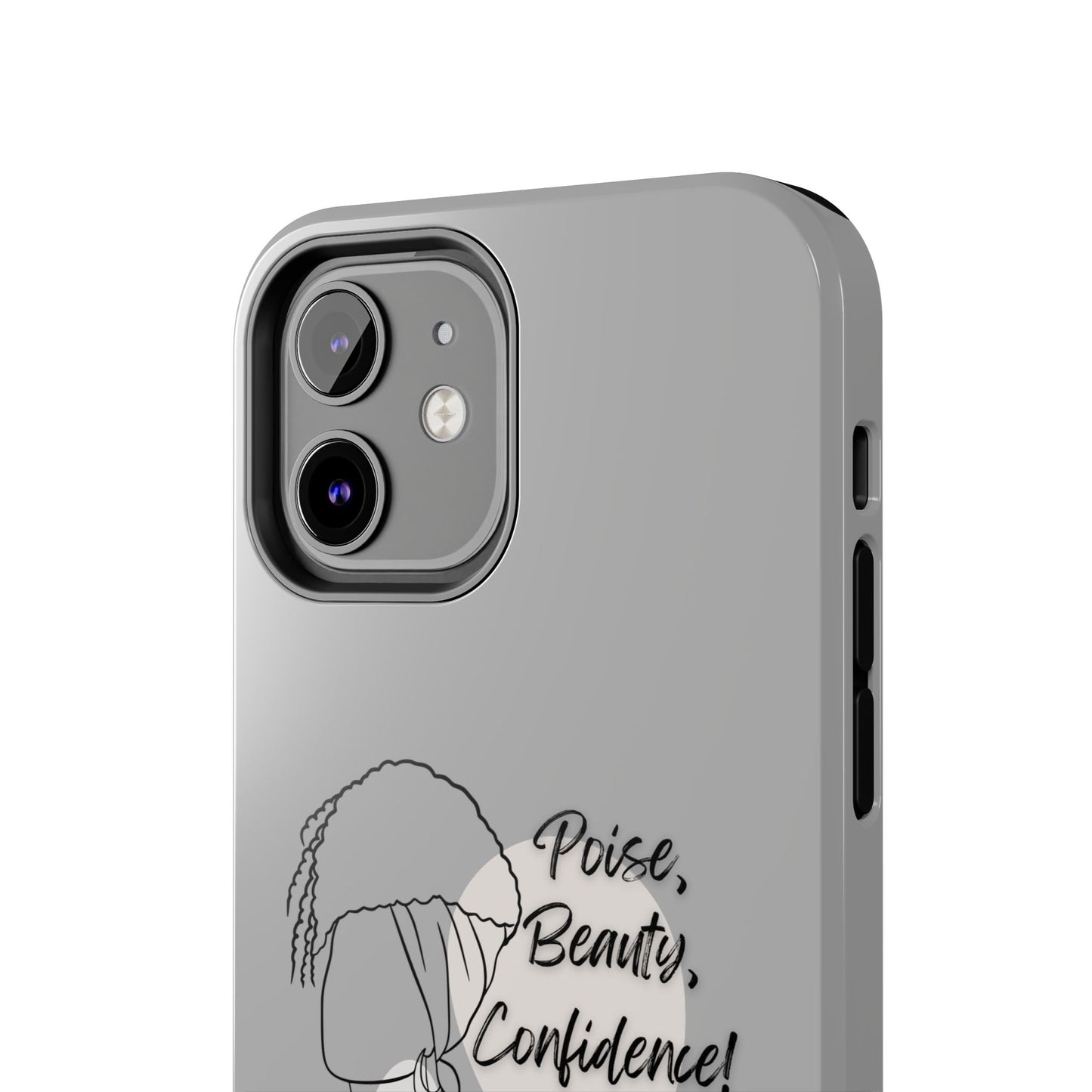 Natural woman Puff (BL)Tough Phone Cases LIGHT GREY