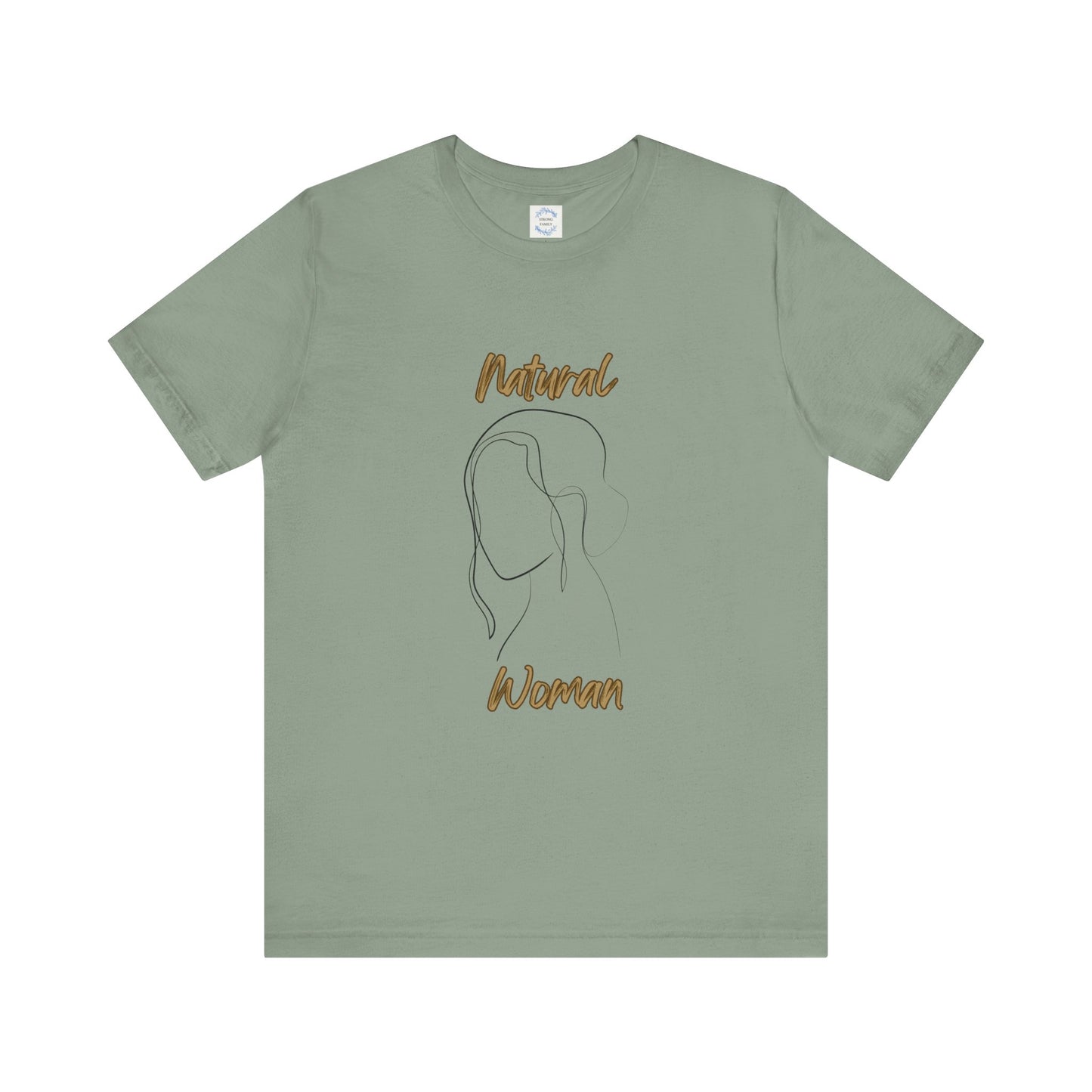 Natural Woman Hanging hair (BL) Short Sleeve T-Shirt