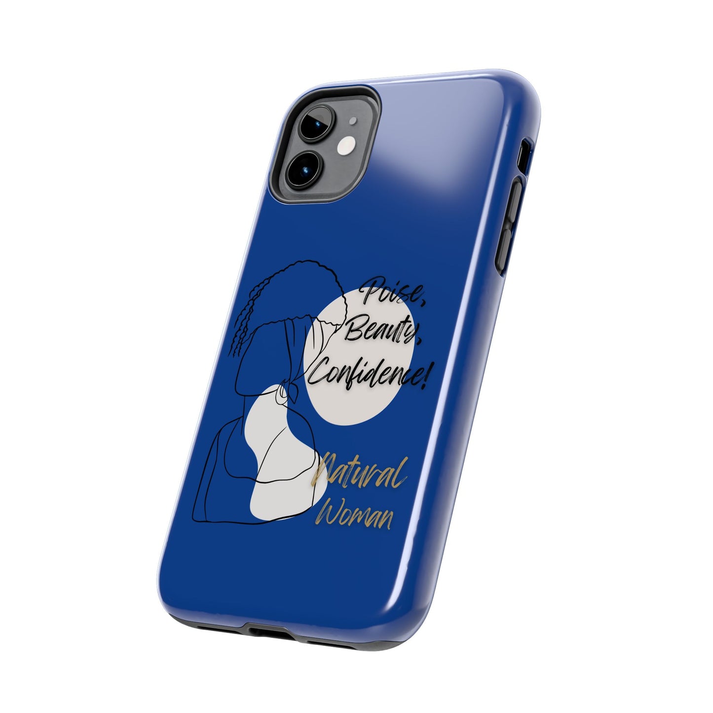Natural Woman Puff (BL)Tough Phone Cases DARK BLUE