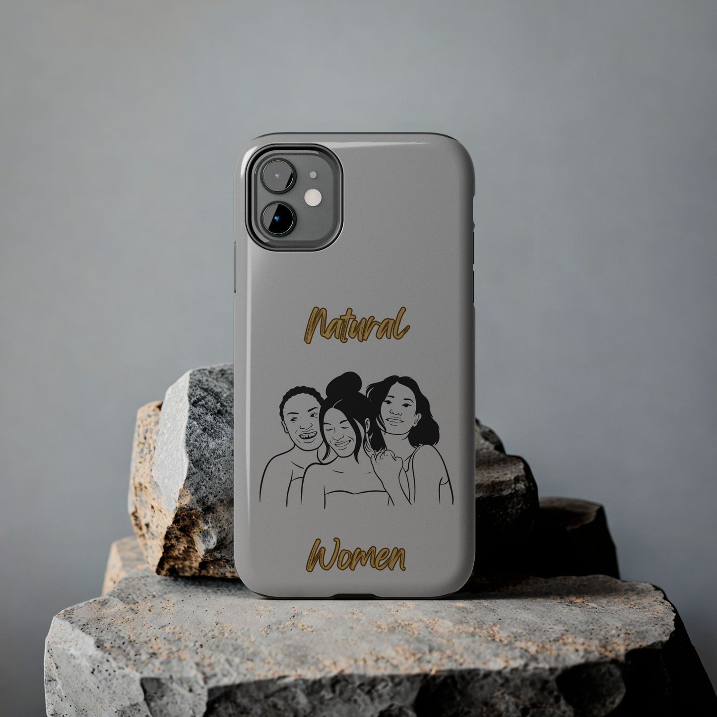 Natural Women Laughing Friends (BL)Tough Phone Cases LIGHT GREY