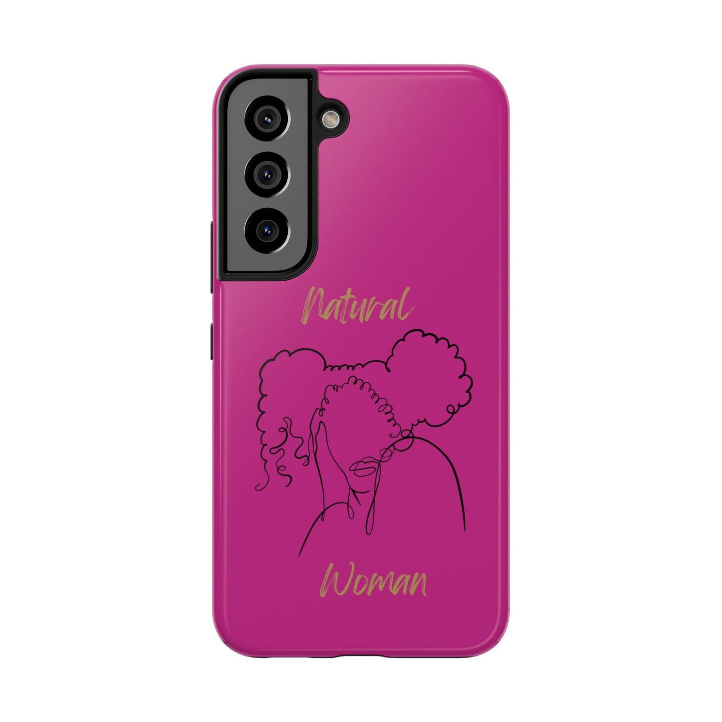 Natural Woman Twin Puffs (BL)Tough Phone Cases PINK