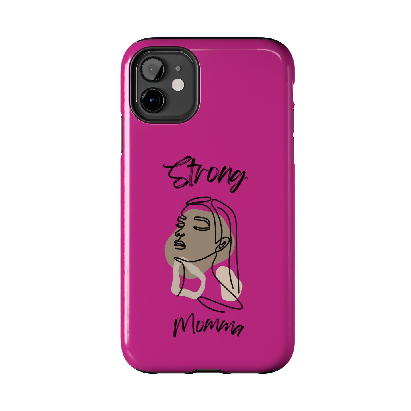 STRONG MOMMA Samsung Galaxy Tough Phone Cases (BL) Pink