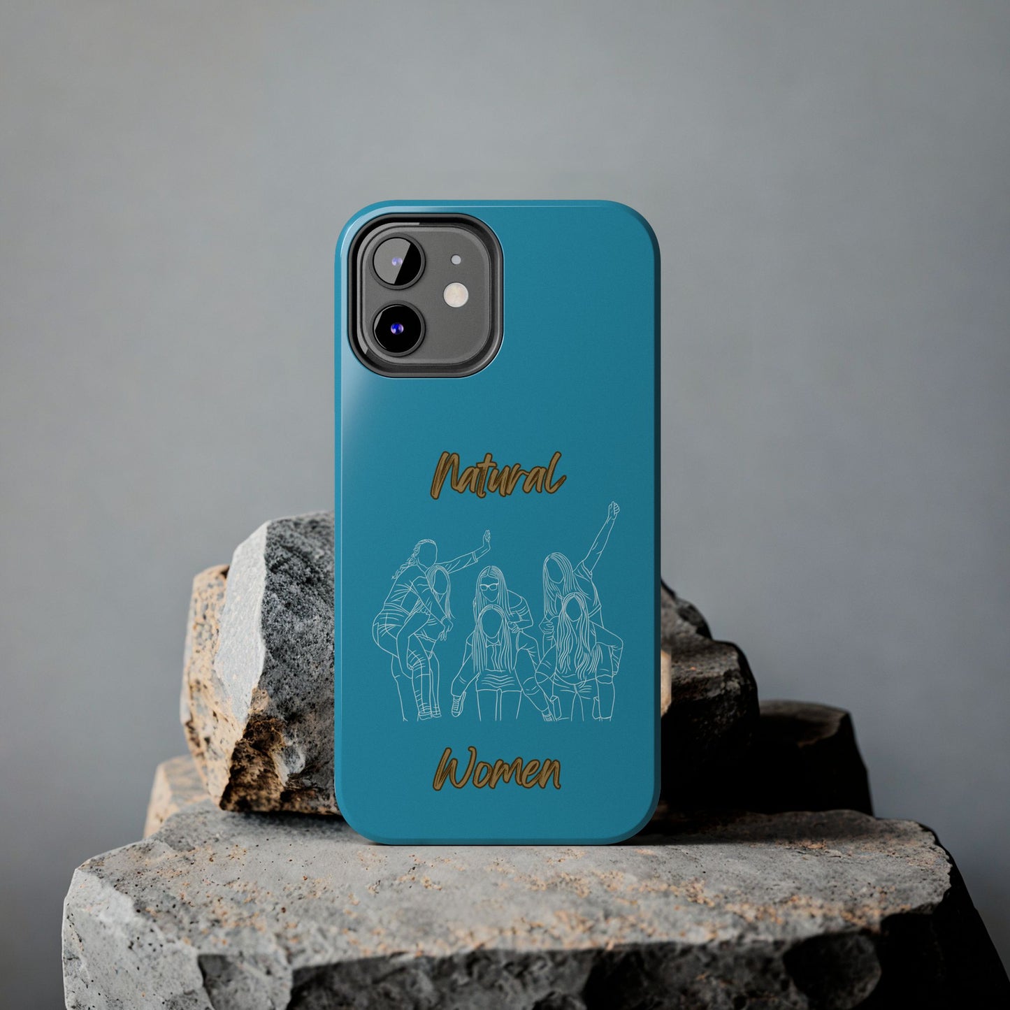 Natural Woman Piggy Back (WL)Tough Phone Cases TURQUOISE