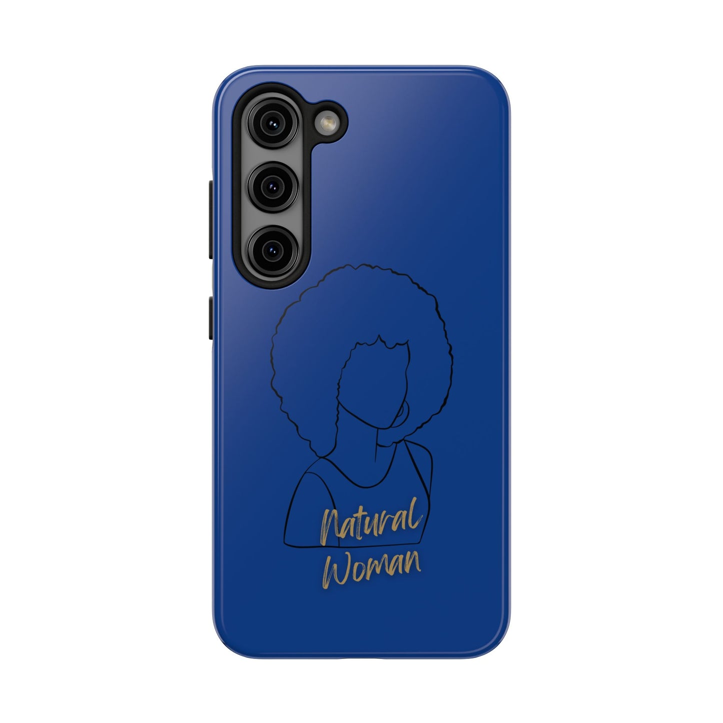 Natural Woman Afro (BL)Tough Phone Cases DARK BLUE