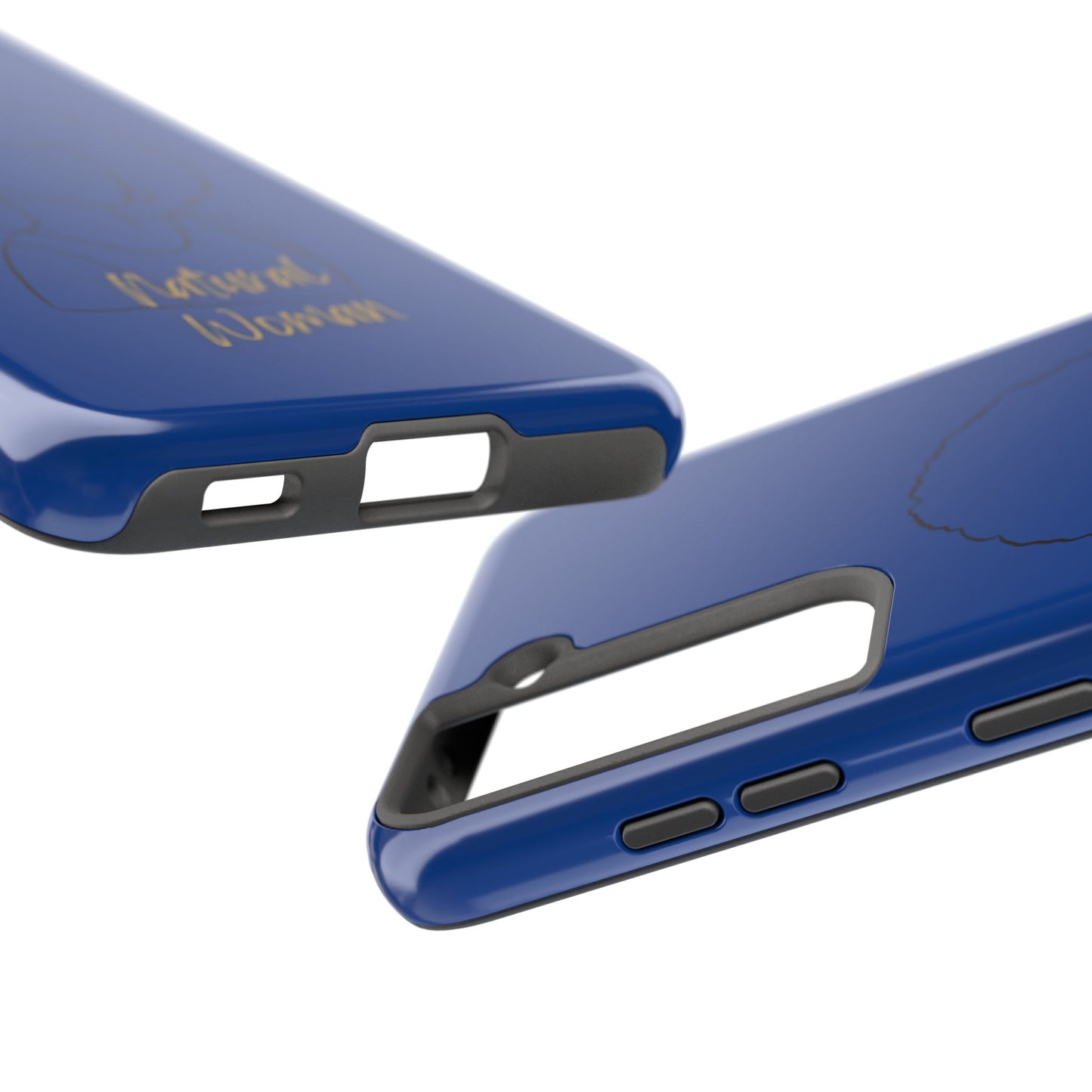 Natural Woman Afro (BL)Tough Phone Cases DARK BLUE