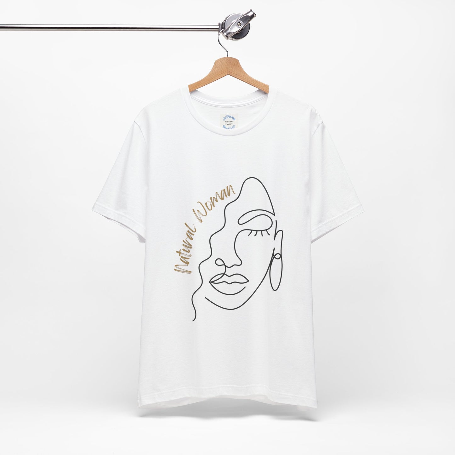 Natural Woman Half Face (BL) Short Sleeve T-Shirt