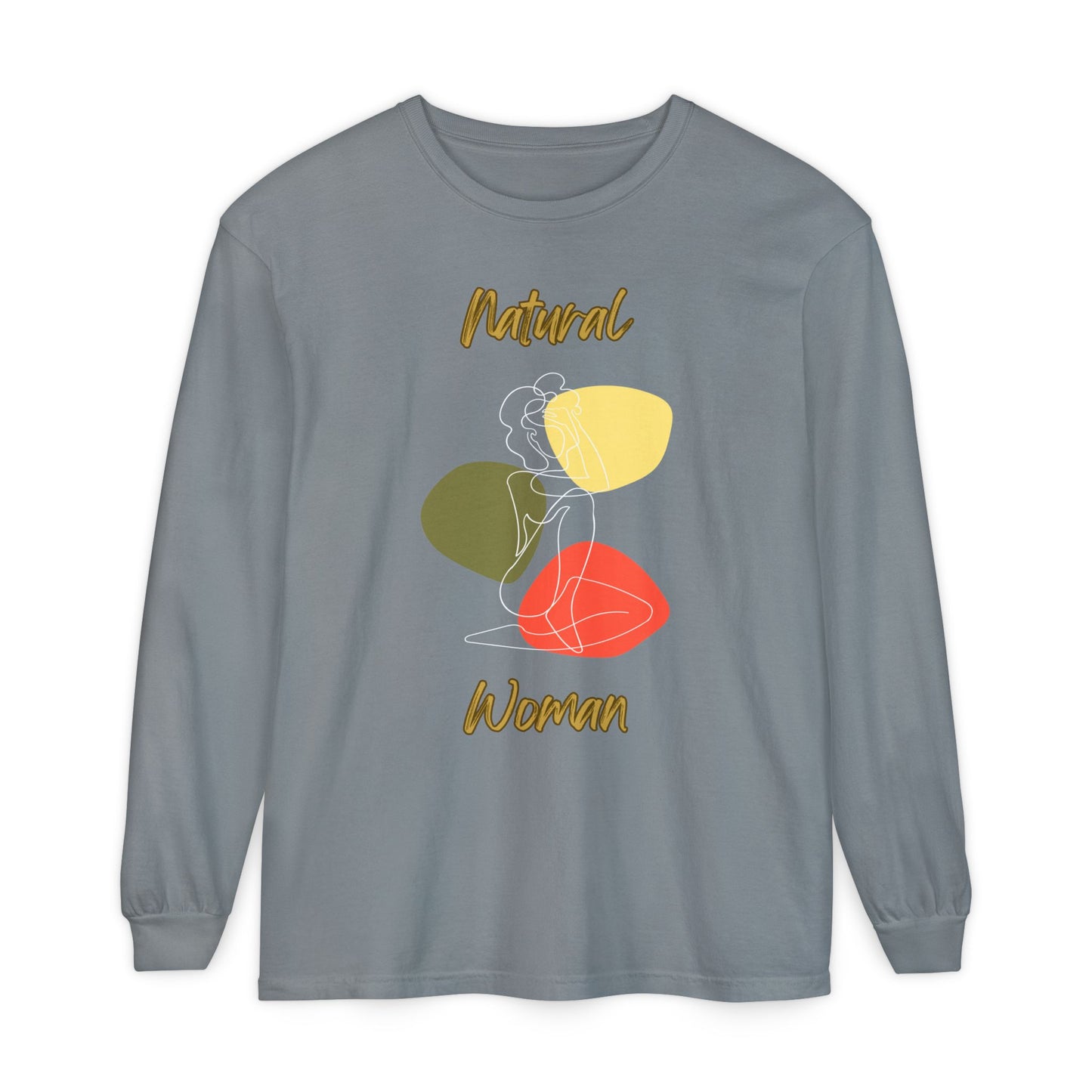 Natural Woman Colorful Pose (WL) Long Sleeve T-Shirt