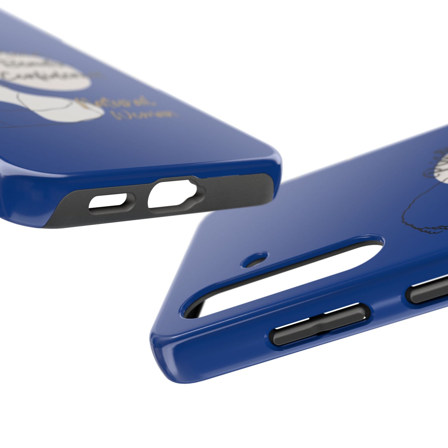 Natural Woman Puff (BL)Tough Phone Cases DARK BLUE