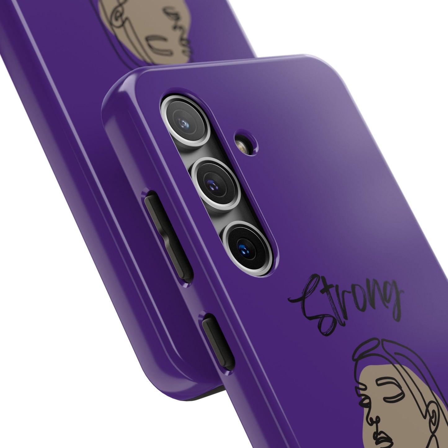 STRONG MOMMA Samsung Galaxy Tough Phone Cases (BL) Purple