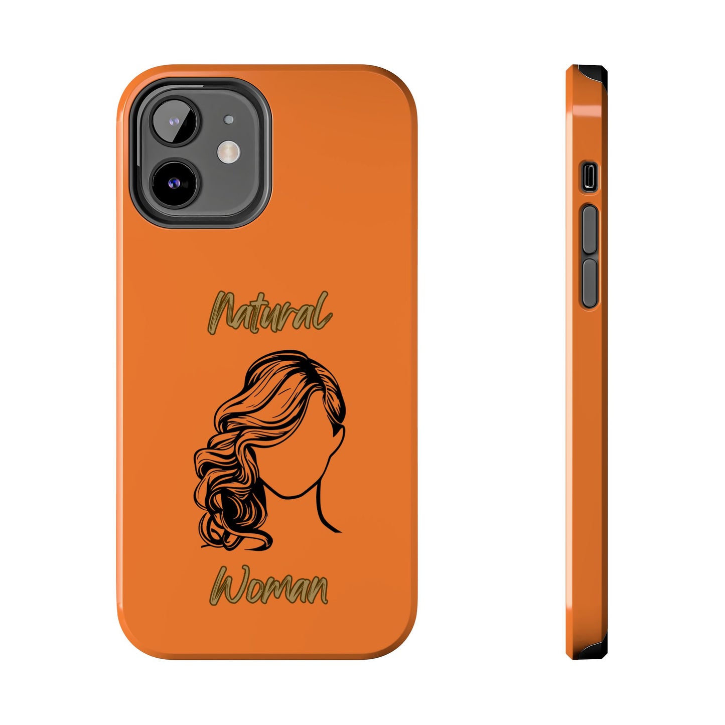 Natural Woman Long Curl (BL)Tough Phone Cases CRUSTA