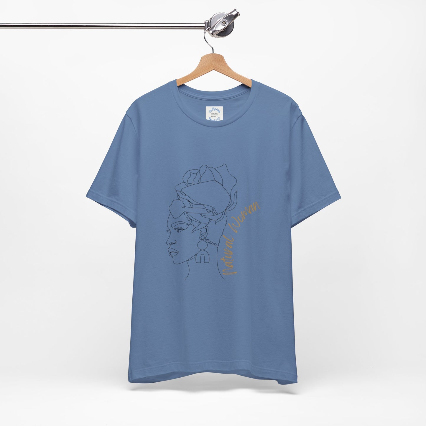 Natural Woman Flower Wrap (BL) Short Sleeve T-Shirt