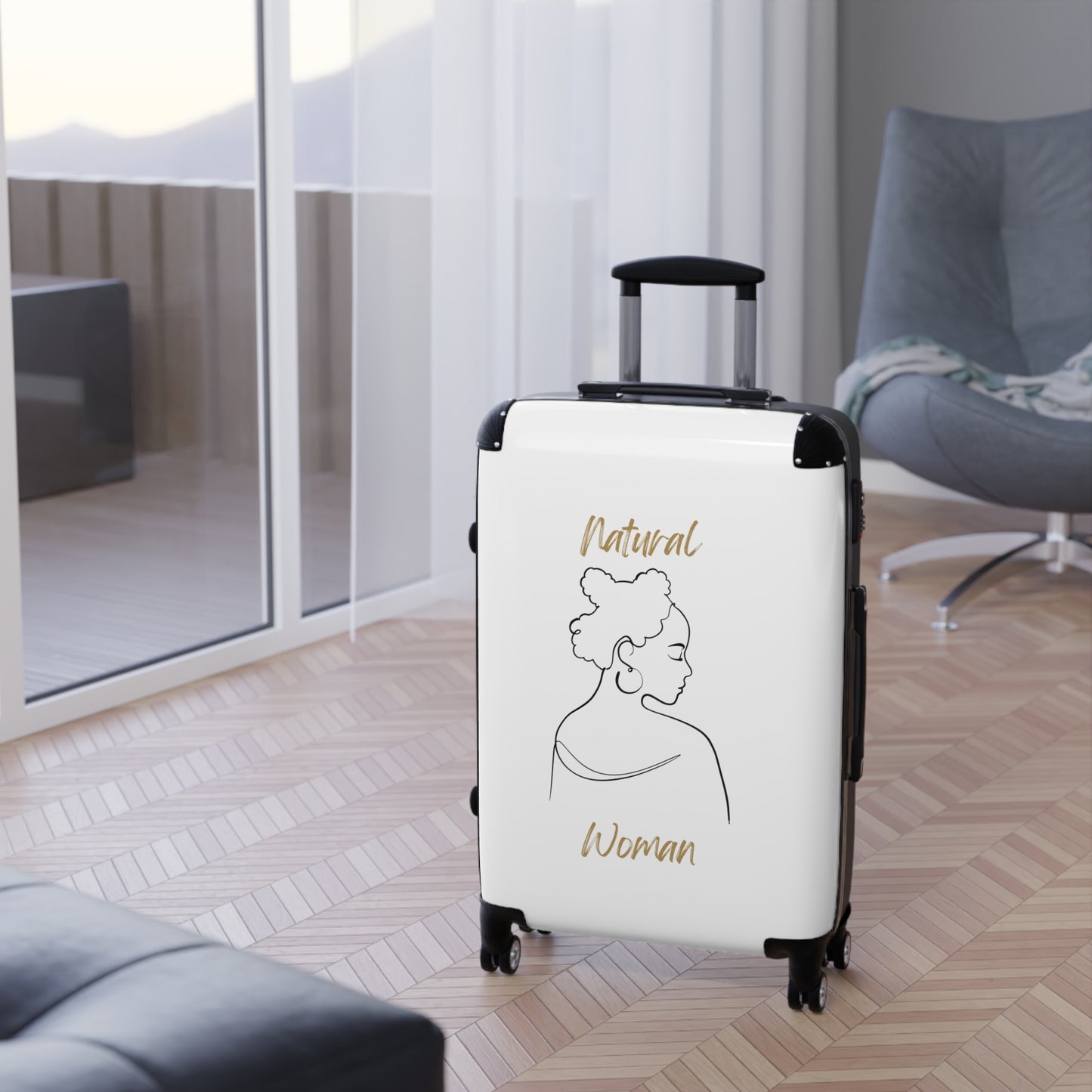 Natural Woman Twists (BL) Suitcase WHITE
