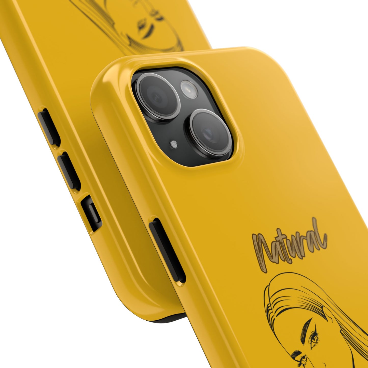 Natural Woman The Stare (BL)Tough Phone Cases YELLOW