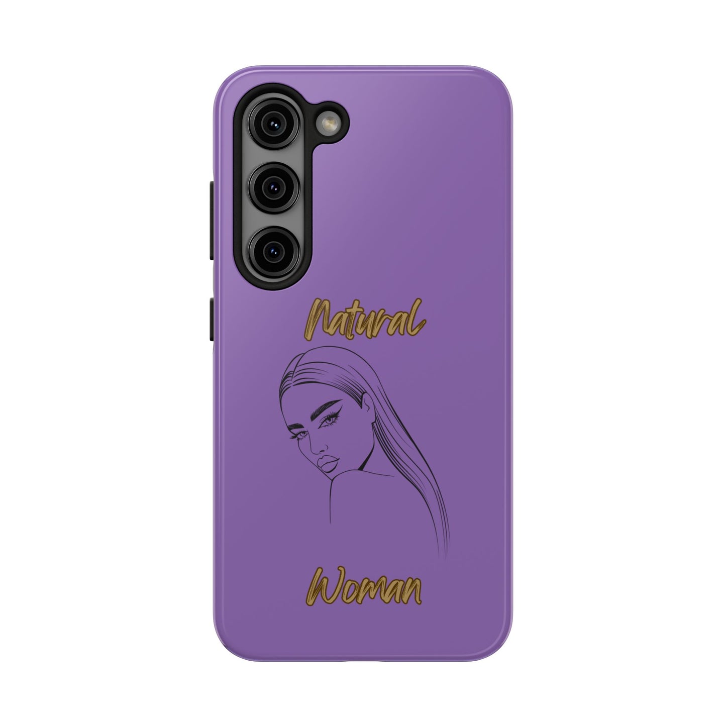 Natural Woman The Stare (BL)Tough Phone Cases LIGHT PURPLE