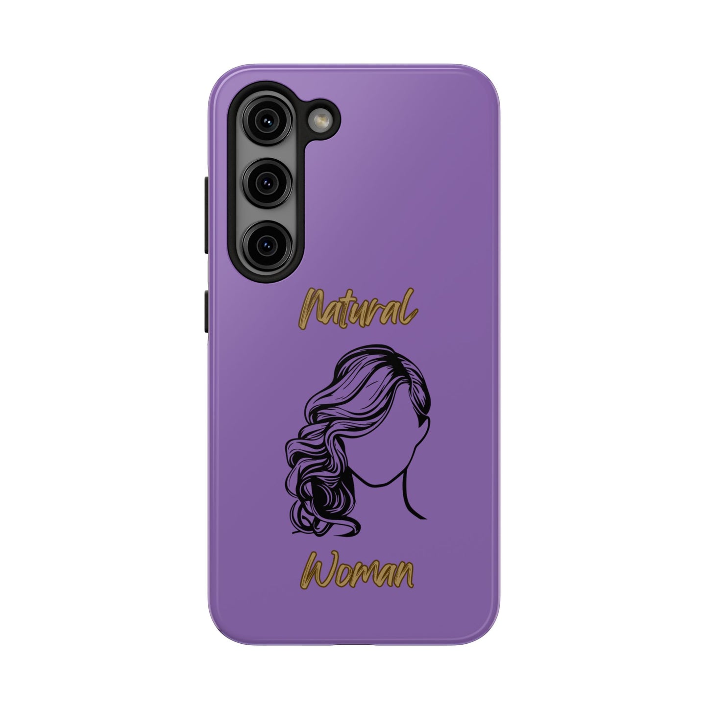 Natural Woman Long Curl (BL)Tough Phone Cases LIGHT PURPLE