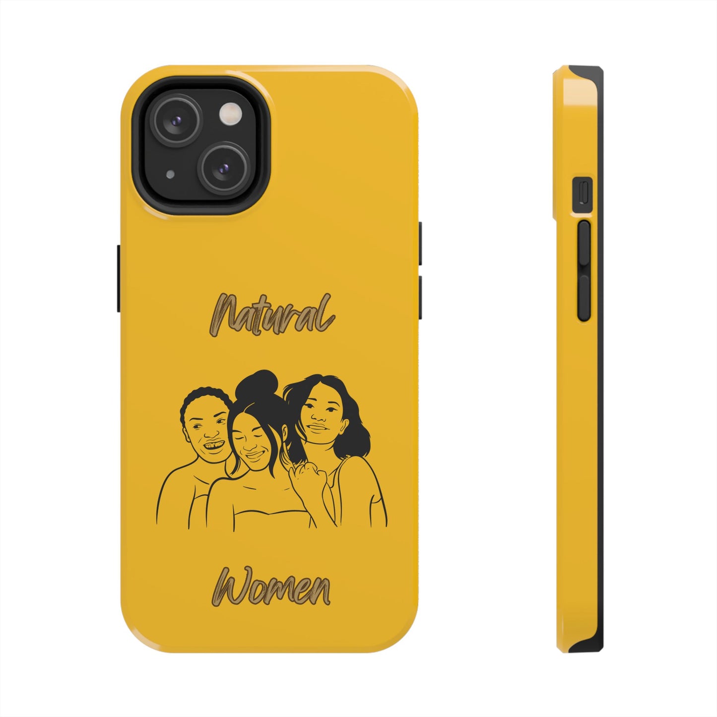 Natural Women Laughing Friends (BL)Tough Phone Cases YELLOW