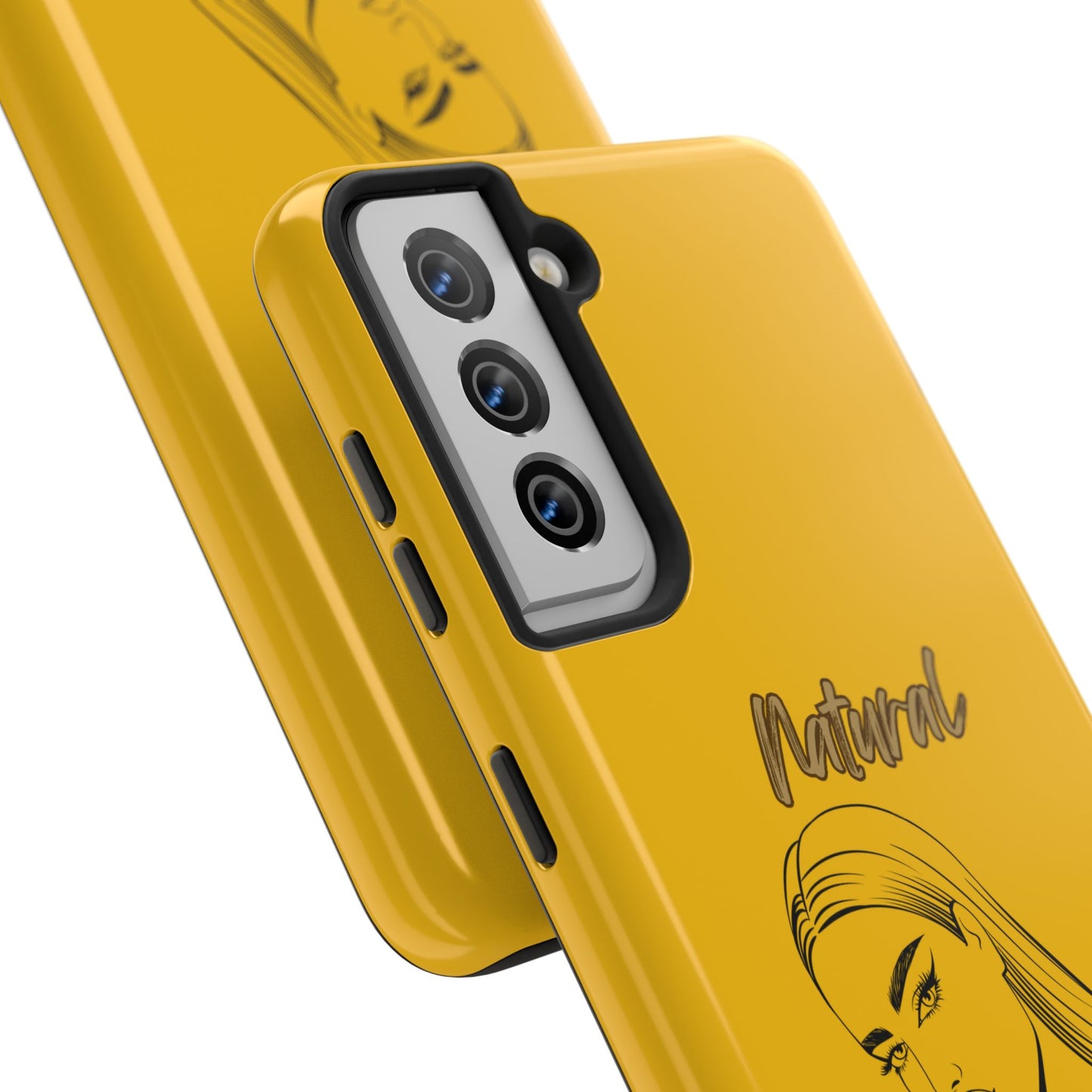Natural Woman The Stare (BL)Tough Phone Cases YELLOW