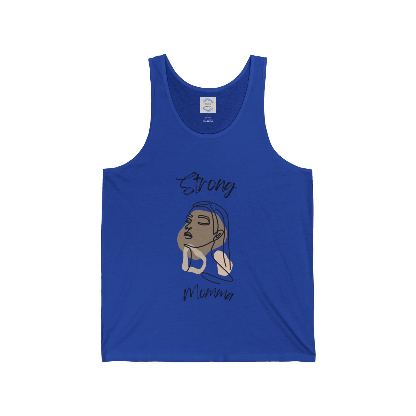 Strong Momma Jersey Tank (BL)