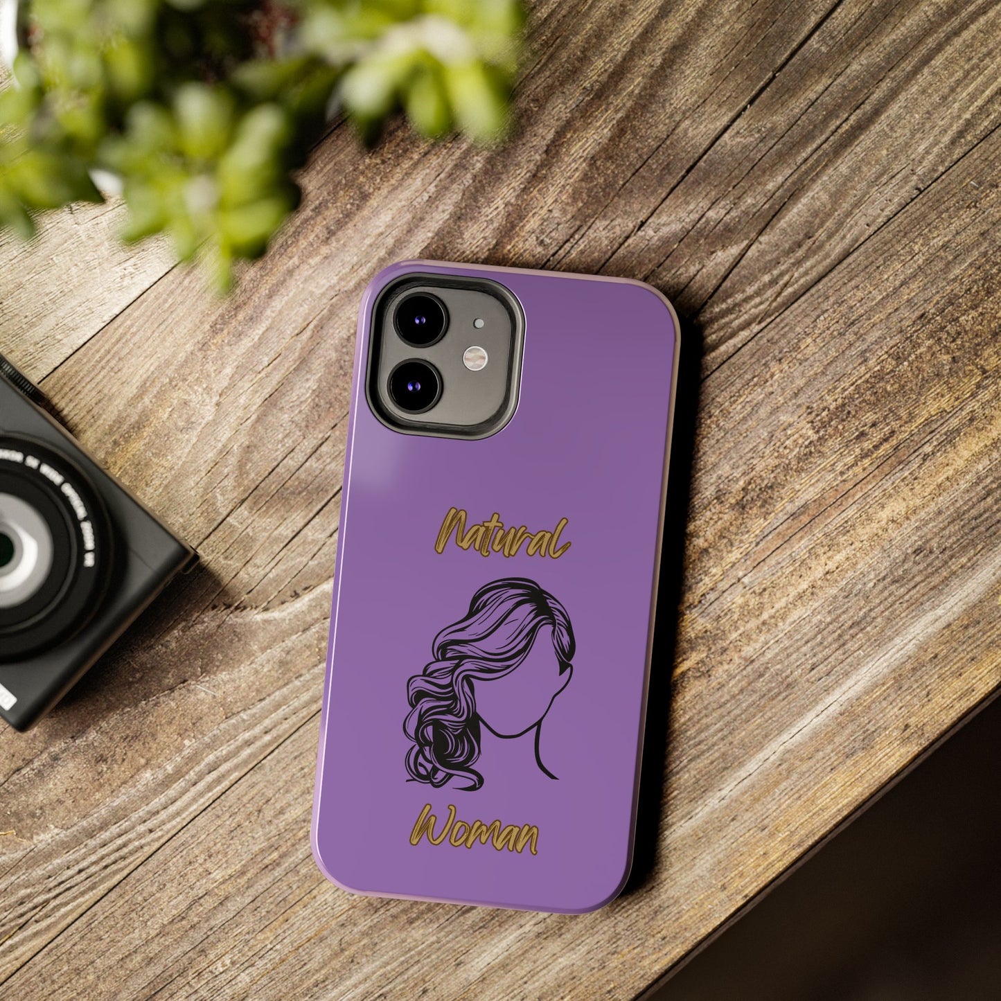 Natural Woman Long Curl (BL)Tough Phone Cases LIGHT PURPLE