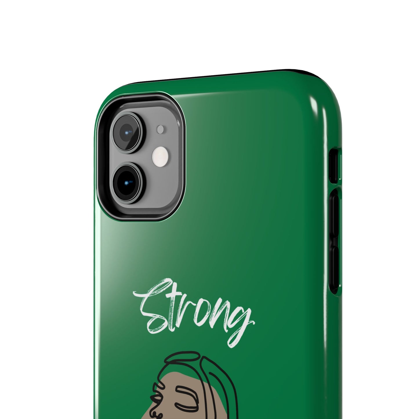 Strong Momma (WL) Tough Phone Cases DARK GREEN