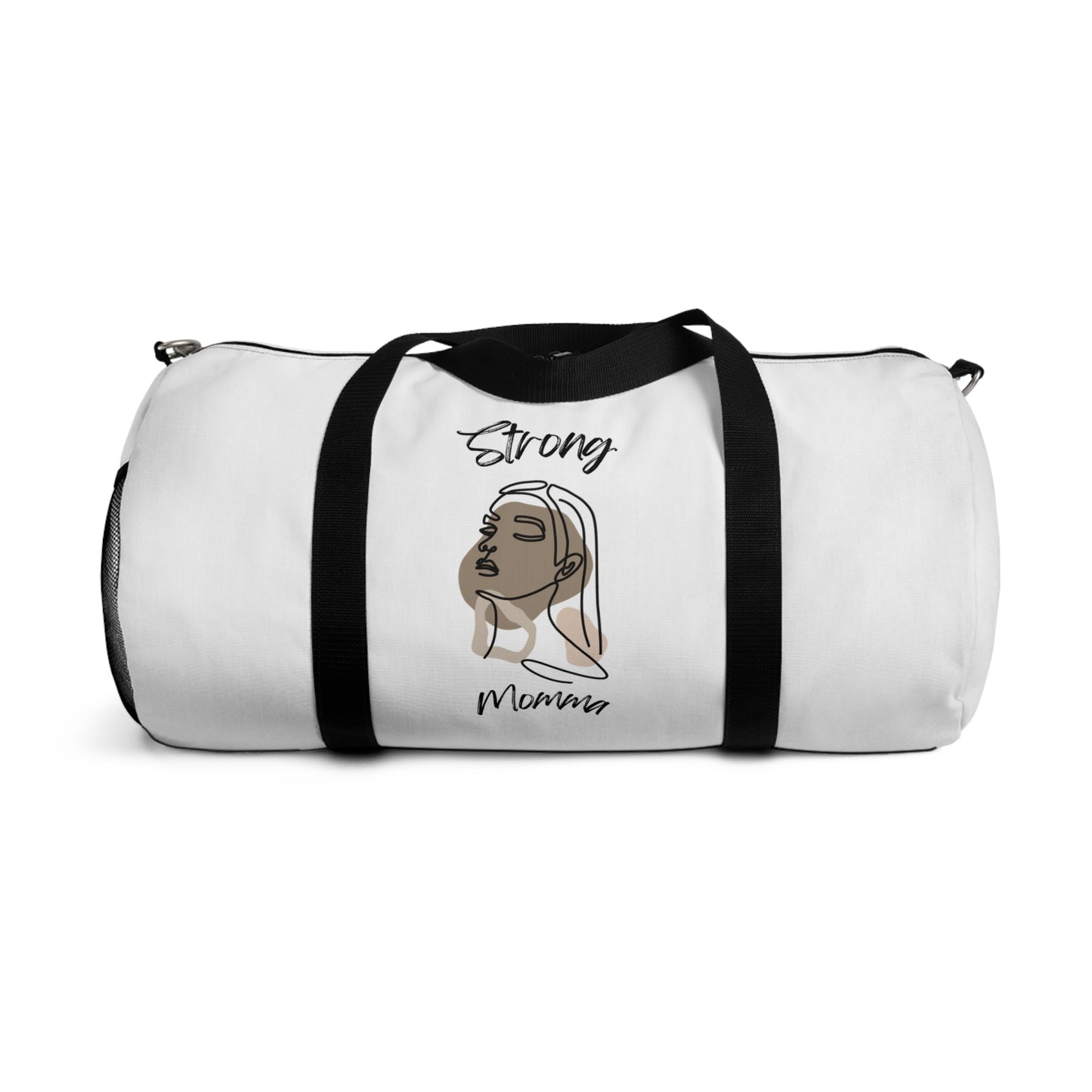 Strong Momma (BL) Duffel Bag WHITE