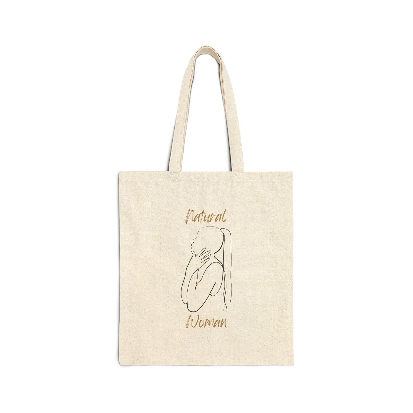 Natural Woman Ponytail (BL) Canvas Tote Bag