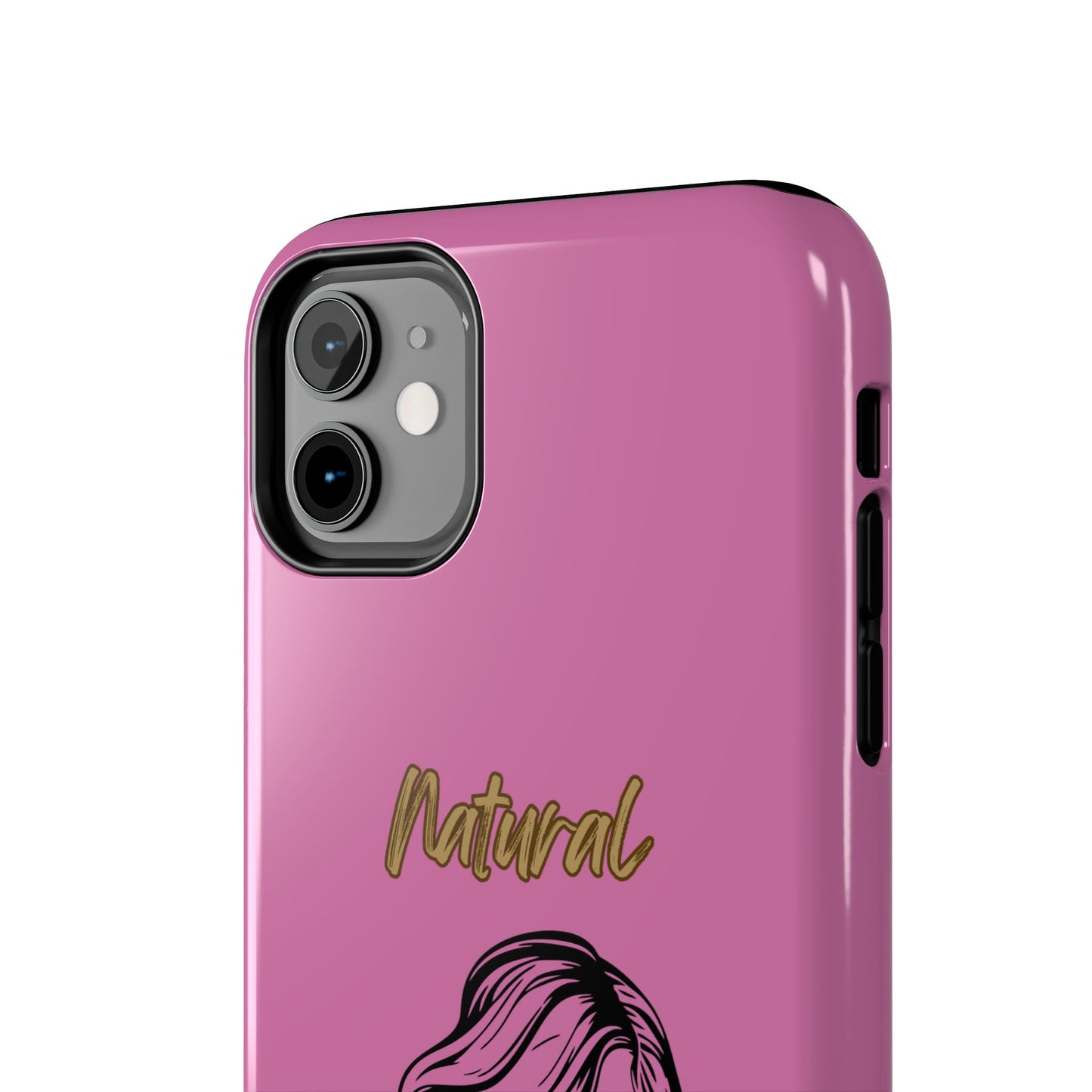 Natural Woman Long Curl (BL)Tough Phone Cases LIGHT PINK