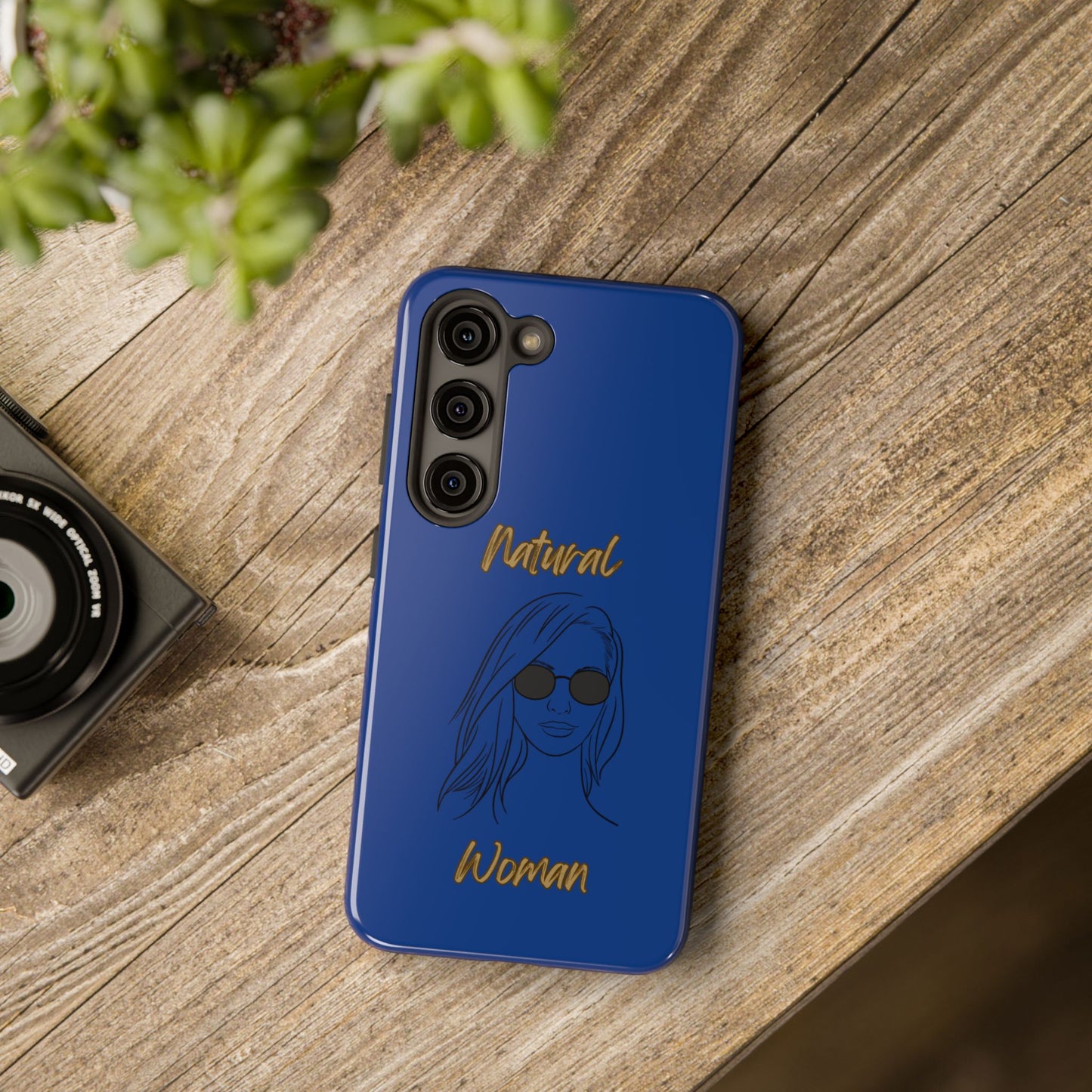Natural Woman Shades (BL)Tough Phone Cases DARK BLUE