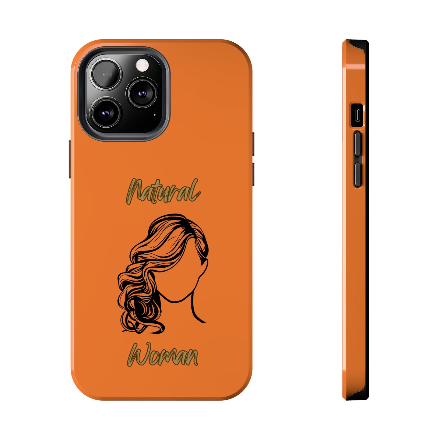 Natural Woman Long Curl (BL)Tough Phone Cases CRUSTA