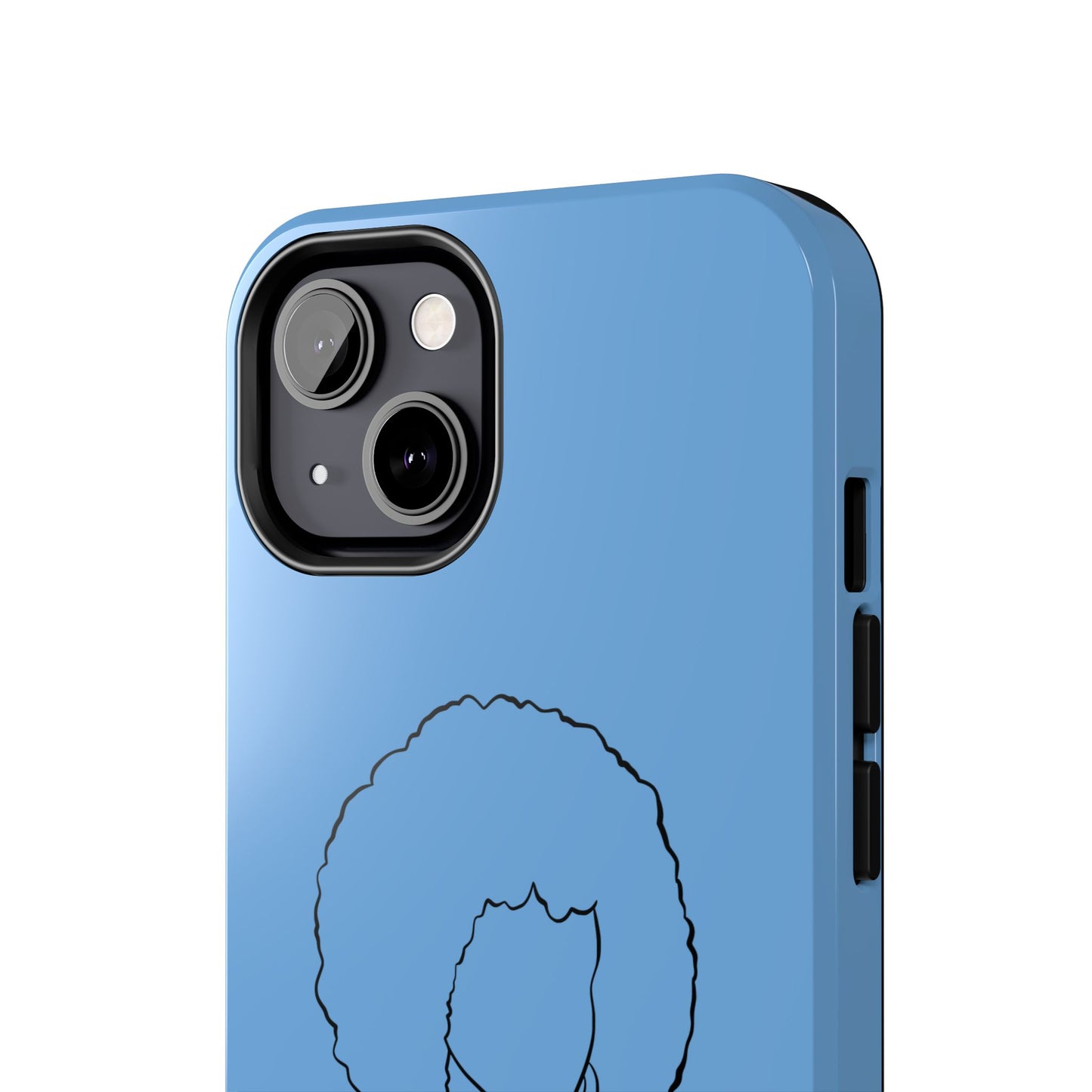 Natural Woman Afro (BL)Tough Phone Cases LIGHT BLUE