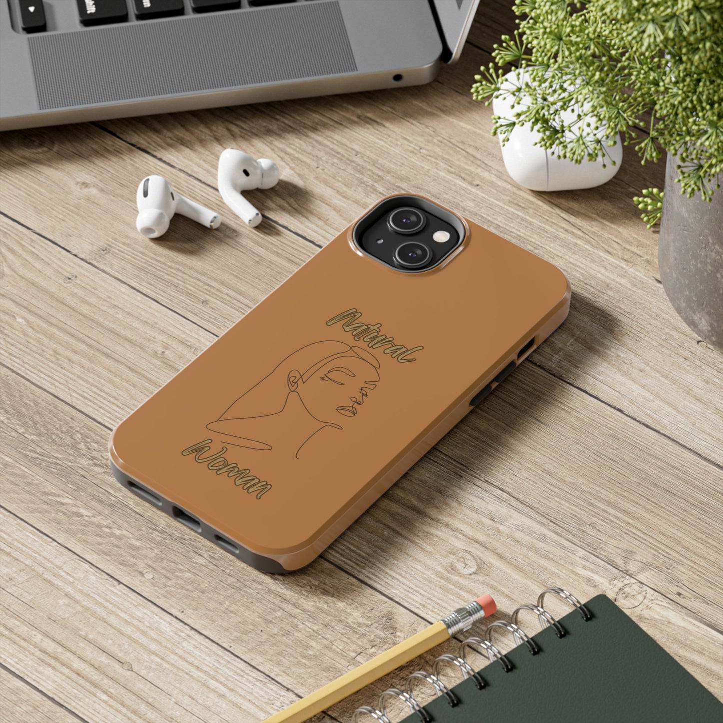 Natural Woman Calm (BL) Tough Phone Cases LIGHT BROWN
