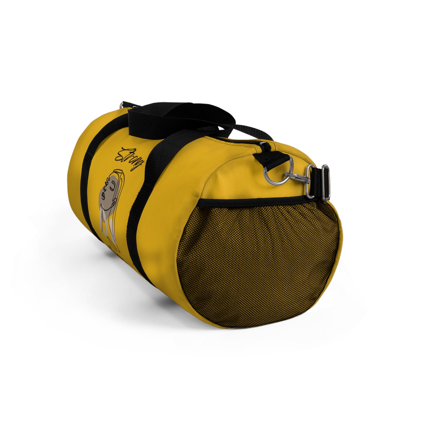 Strong Momma (BL) Duffel Bag YELLOW