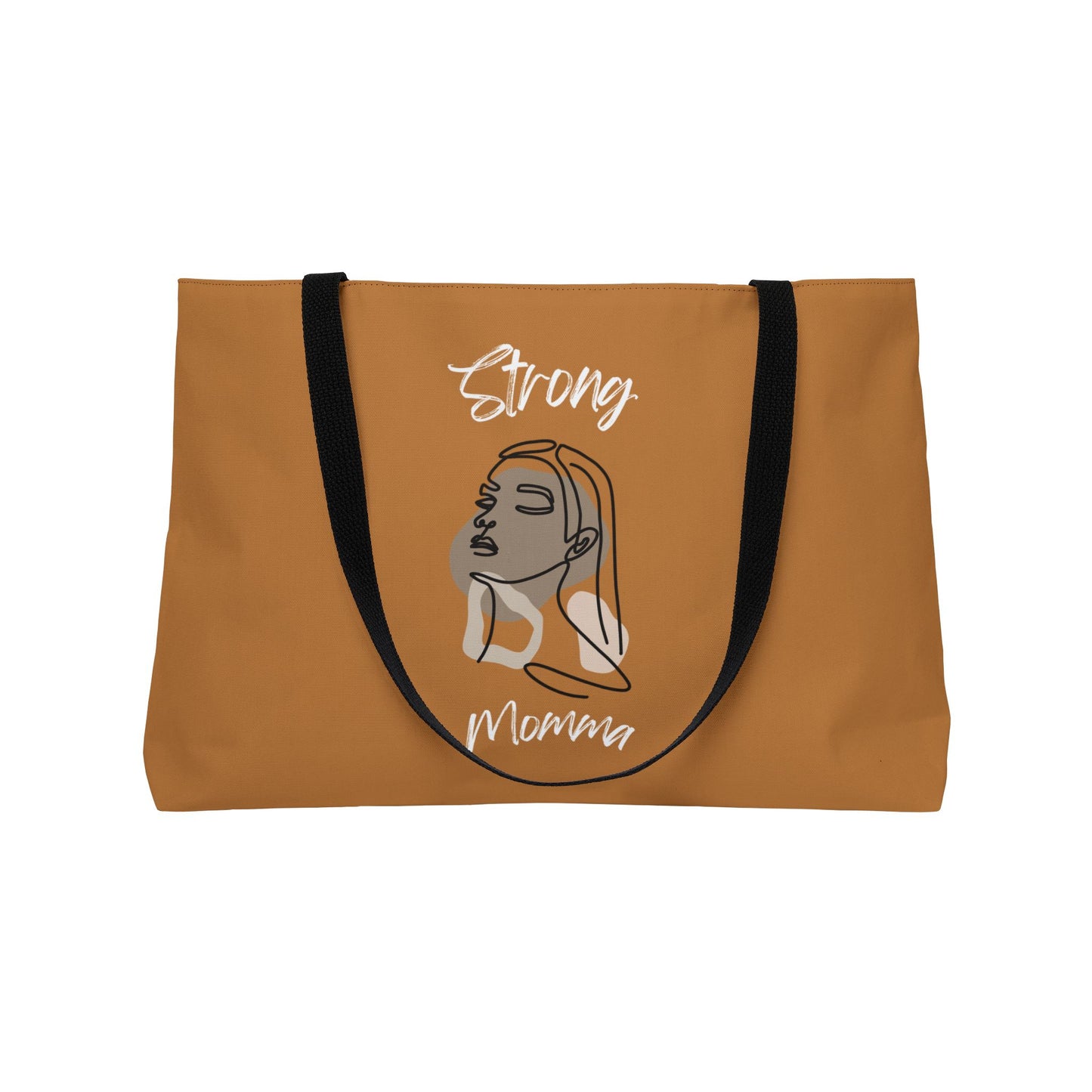 Strong Momma (WL) Weekender Tote Bag LIGHT BROWN