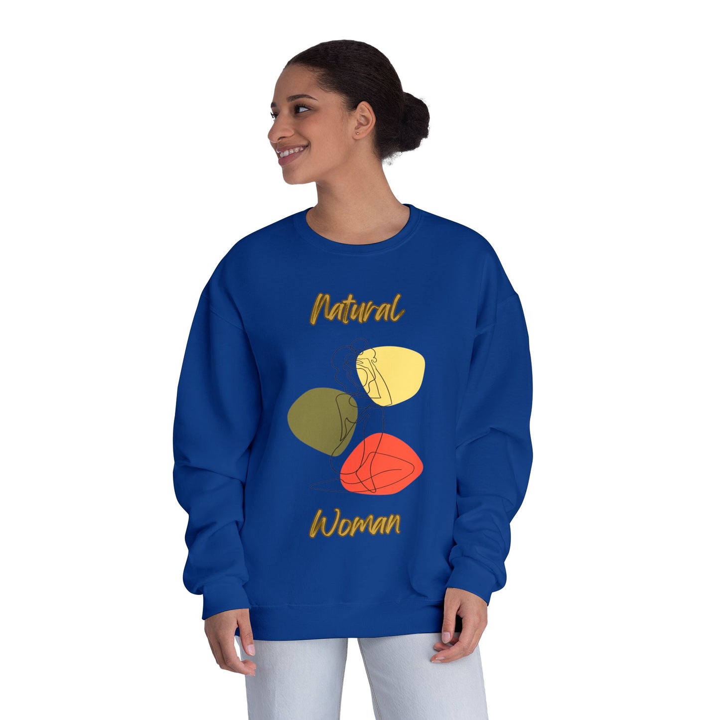 Natural Woman Colorful Pose (BL) Crewneck Sweatshirt