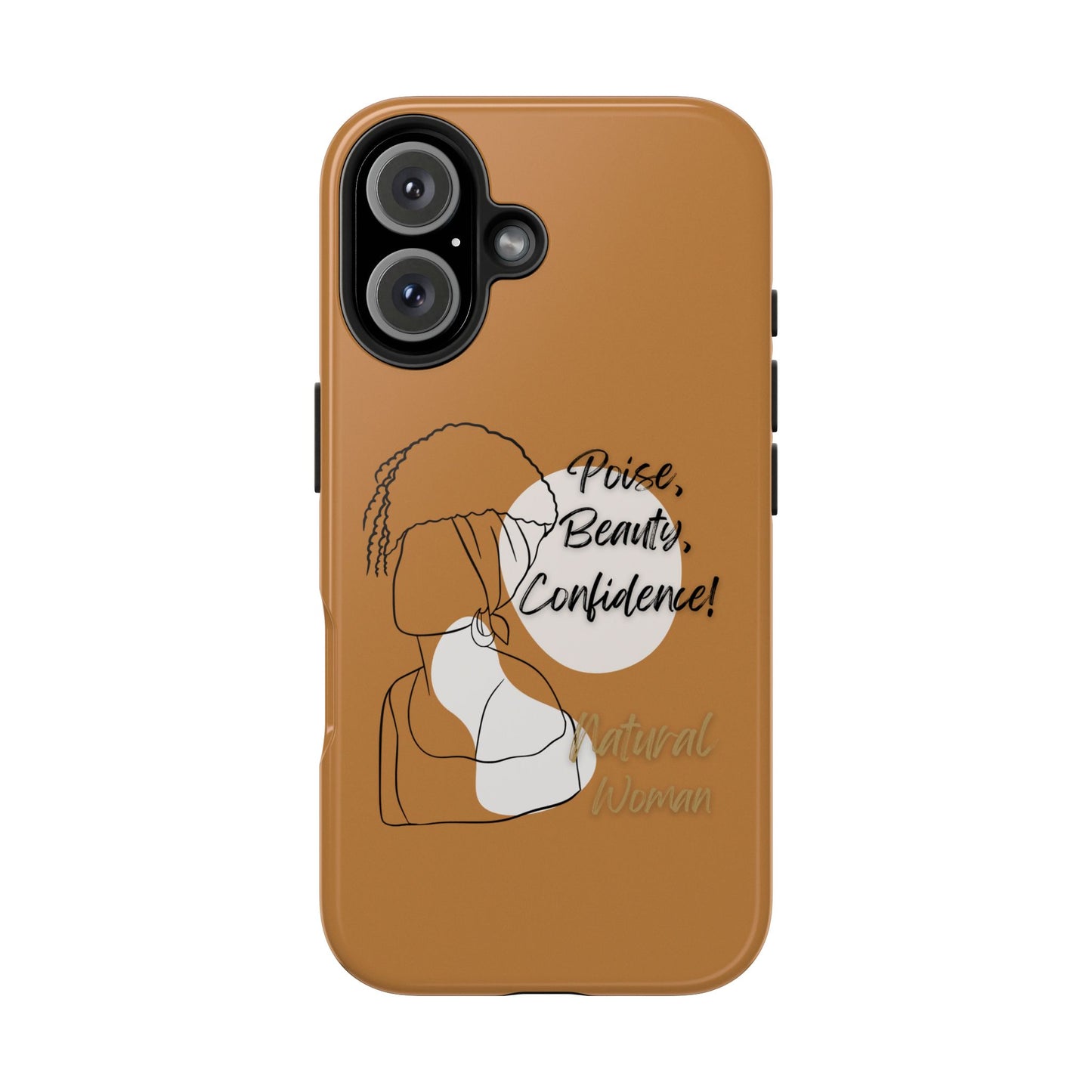 Natural woman Puff (BL)Tough Phone Cases LIGHT BROWN
