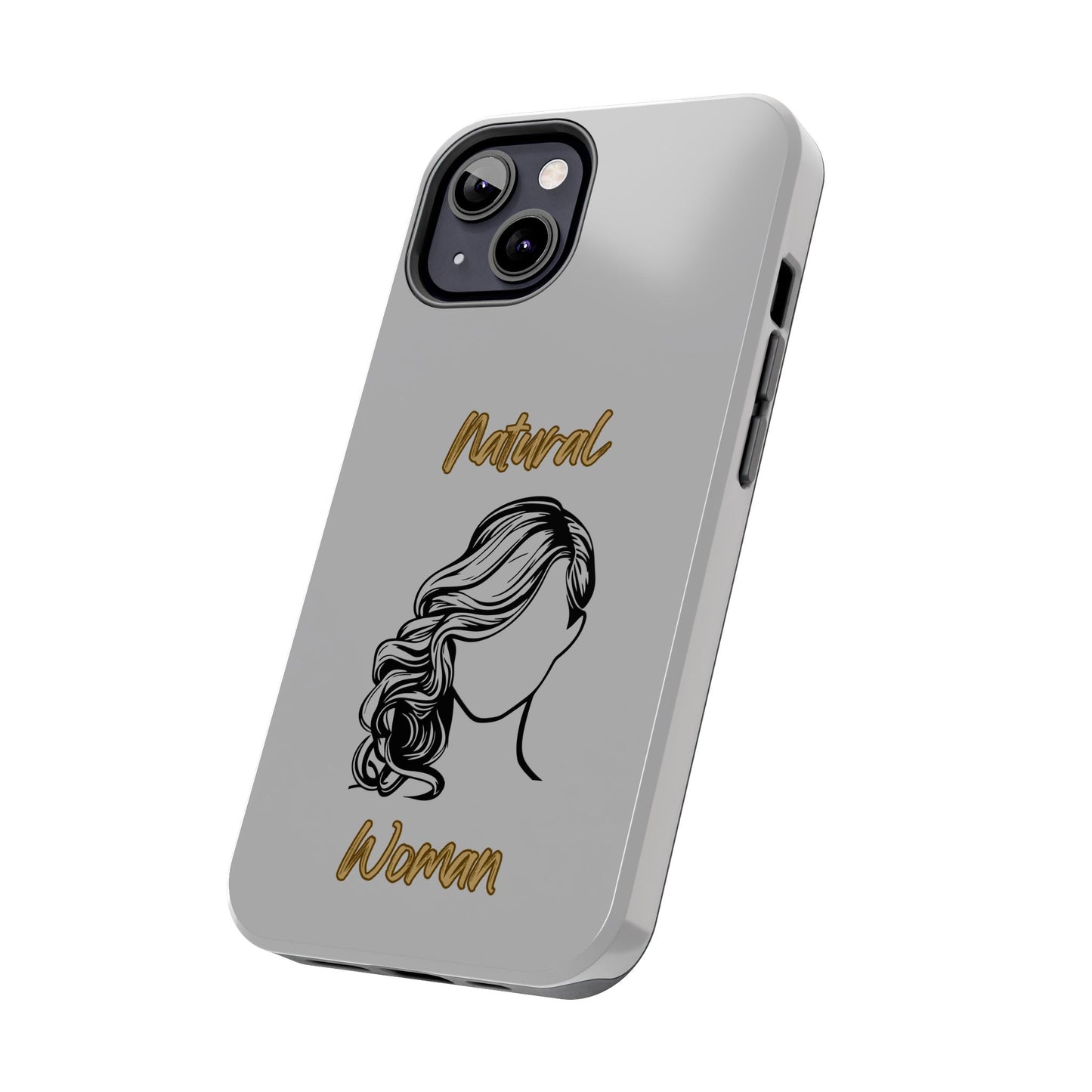 Natural Woman Long Curl (BL)Tough Phone Cases LIGHT GREY