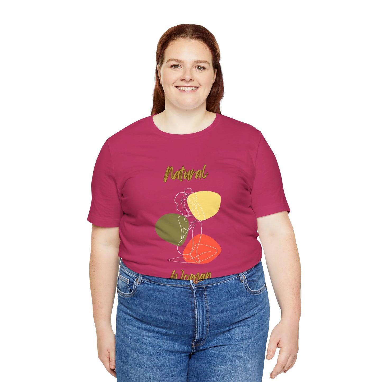 Natural Woman Colorful Pose (WL) Short Sleeve T-Shirt