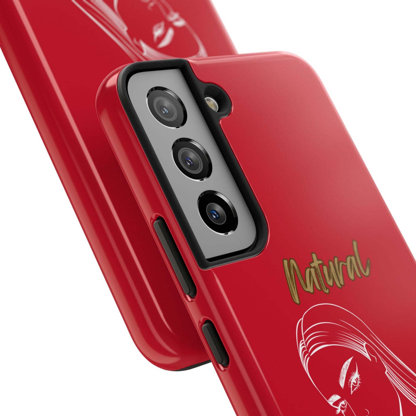 Natural Woman The Stare (WL)Tough Phone Cases DARK RED