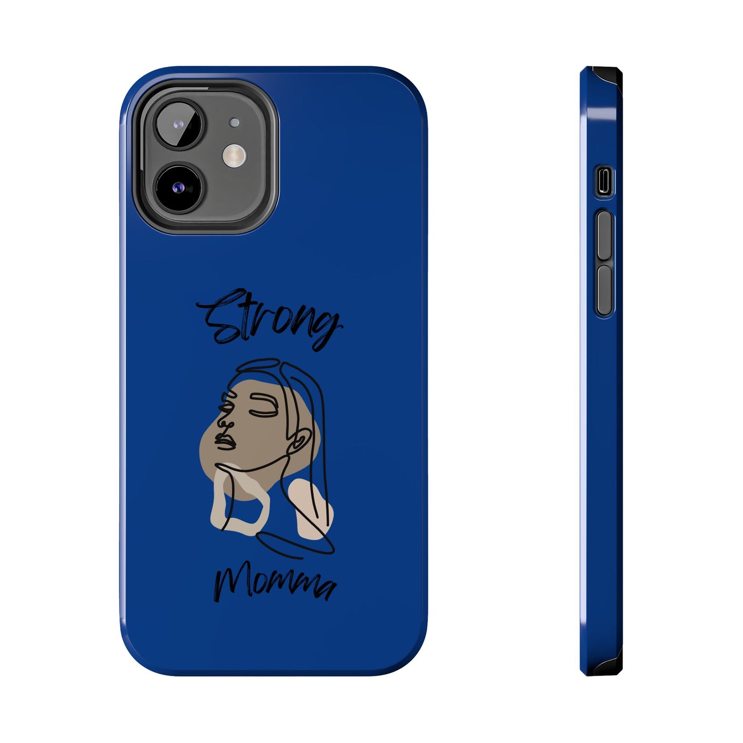 STRONG MOMMA Samsung Galaxy Tough Phone Cases (BL) Dark Blue