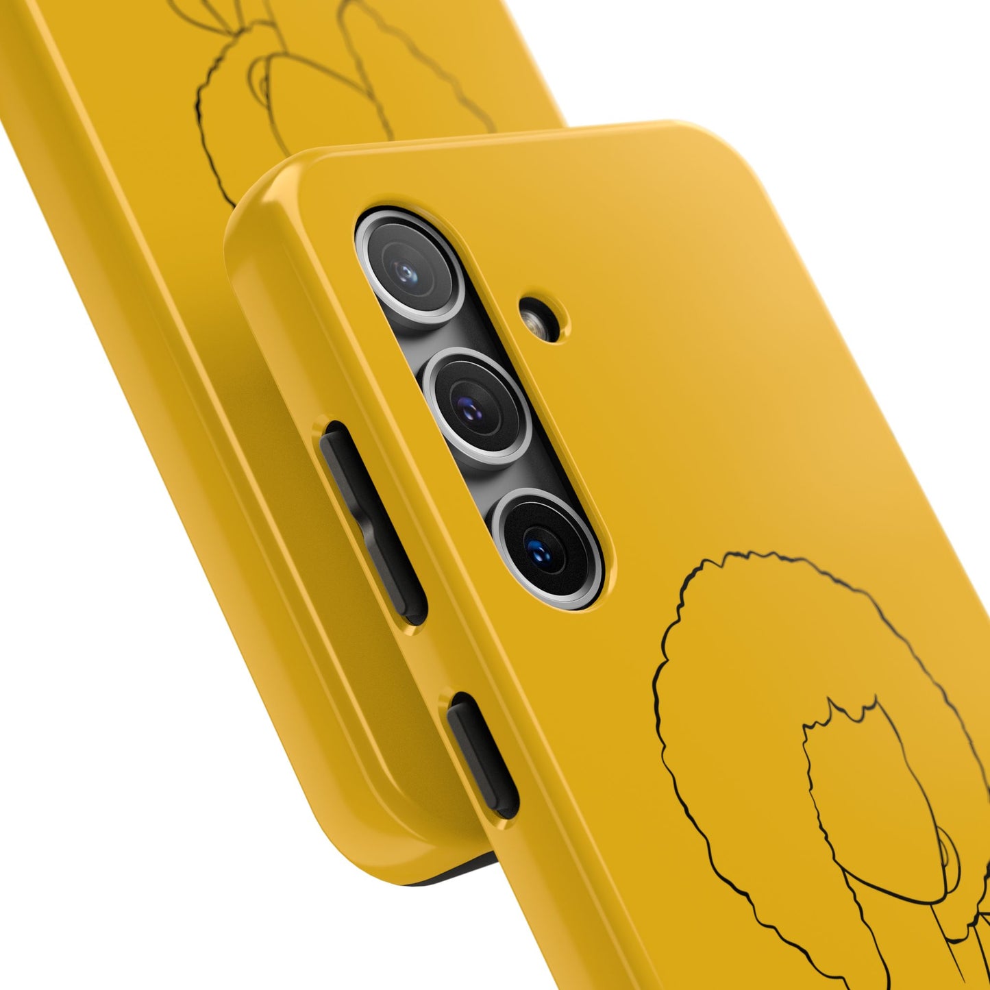 Natural Woman Afro (BL) Tough Phone Case YELLOW