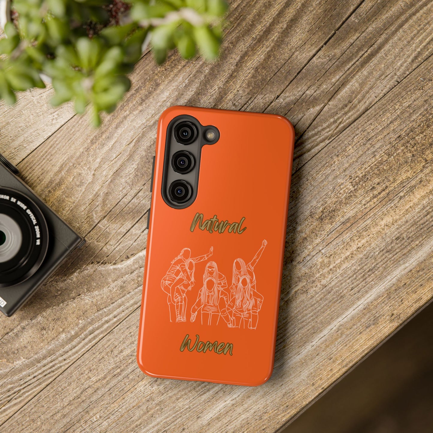 Natural Woman Piggy Back (WL) Tough Phone Cases ORANGE
