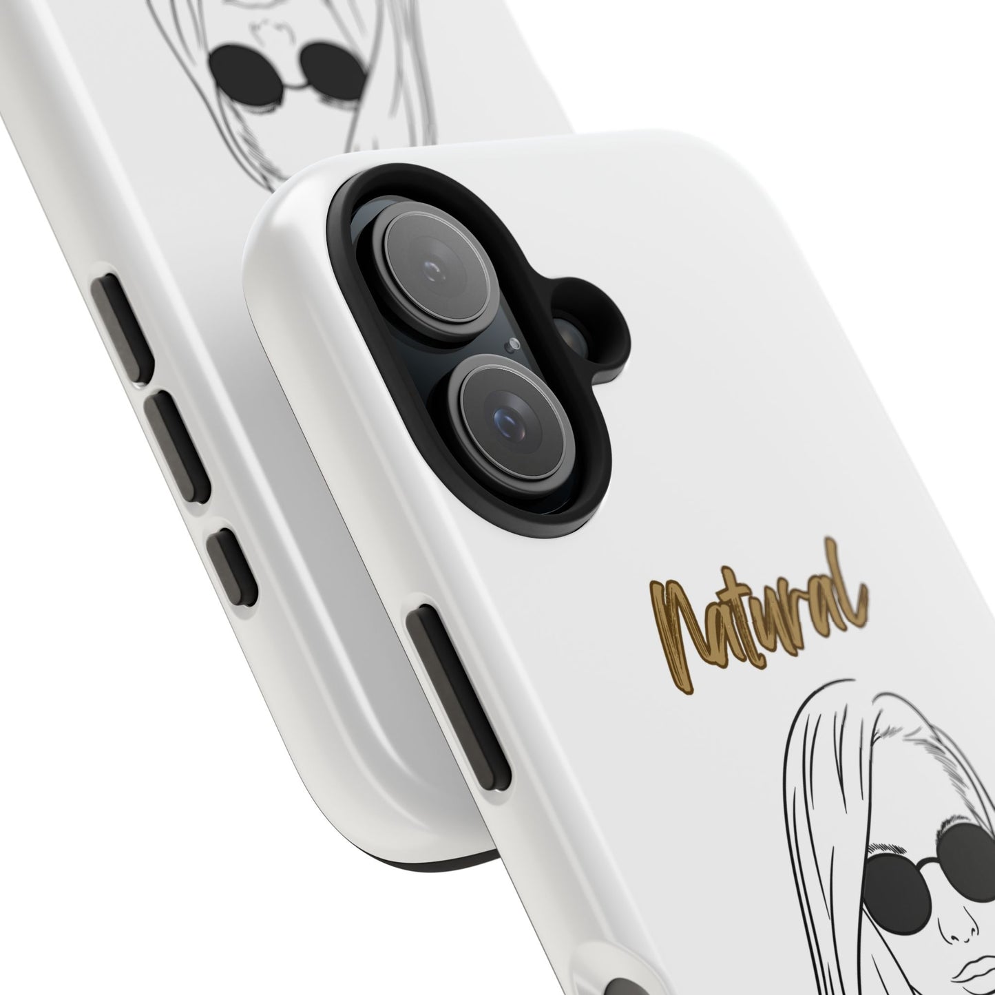 Natural Woman Shades (BL)Tough Phone Cases WHITE