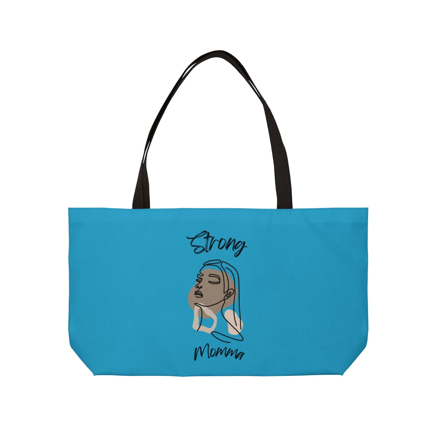 Strong Momma (BL) Weekender Tote Bag TURQUOISE