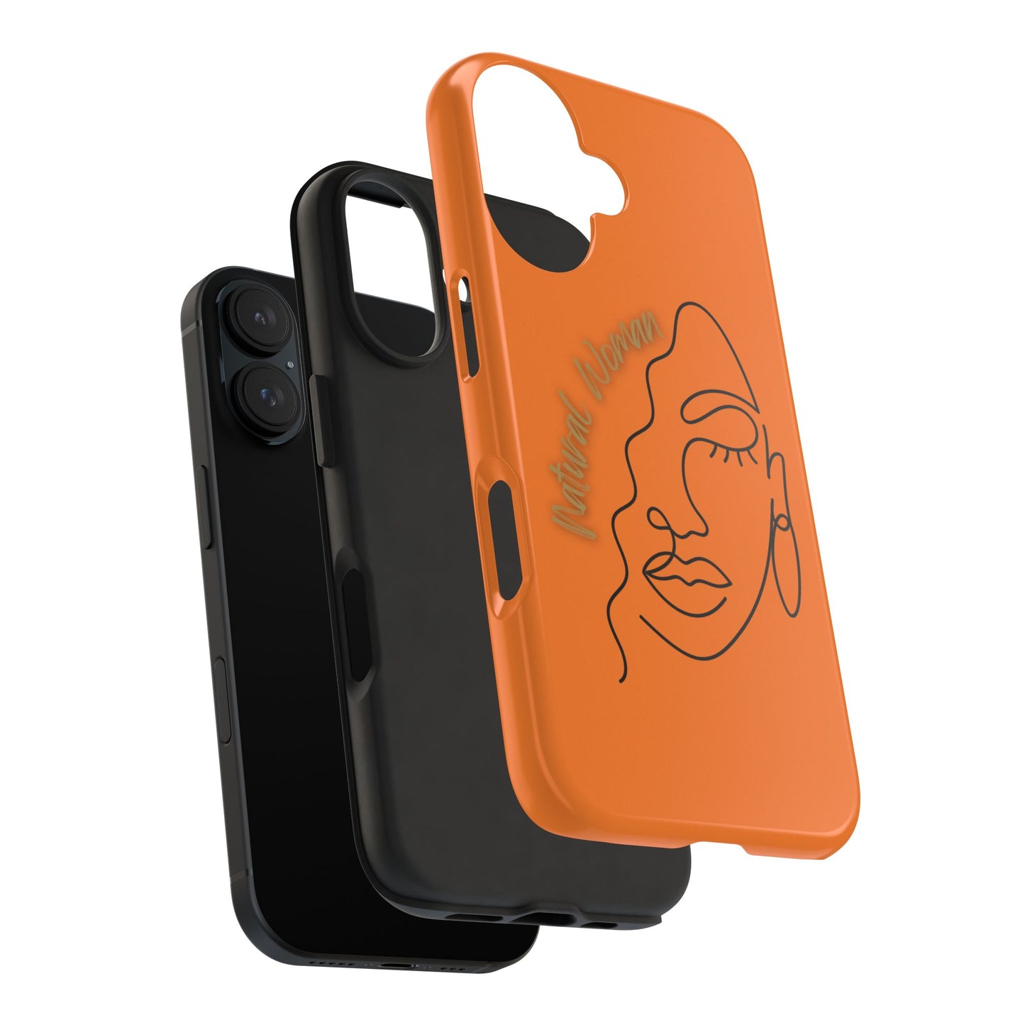 Natural Woman Half Face (BL)Tough Phone Case CRUSTA